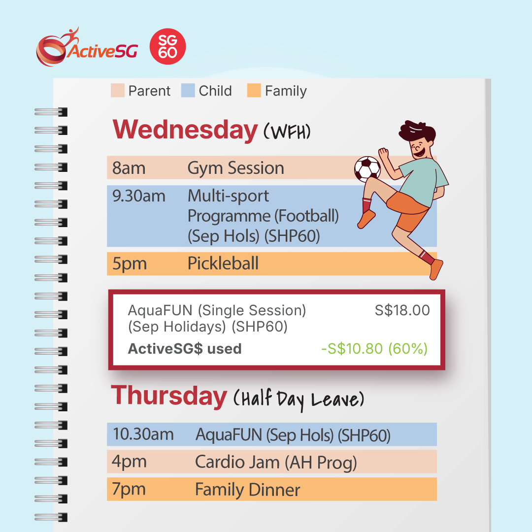 Family bonding over healthy activities